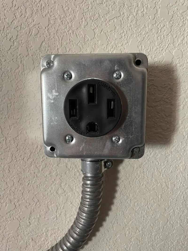 NEMA 14-50 outlet installed for Smart Home Electrical in Mansfield